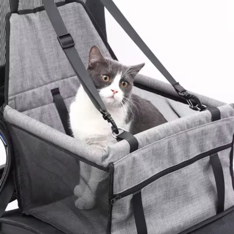 Pet Car Hammock Seat Foldable & Secure
