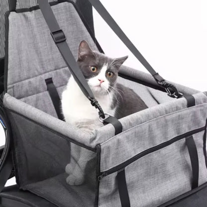 Pet Car Hammock Seat Foldable & Secure
