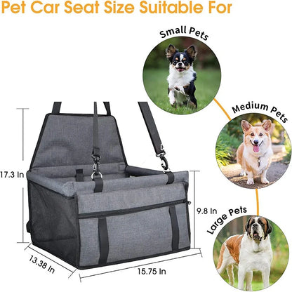 Pet Car Hammock Seat Foldable & Secure