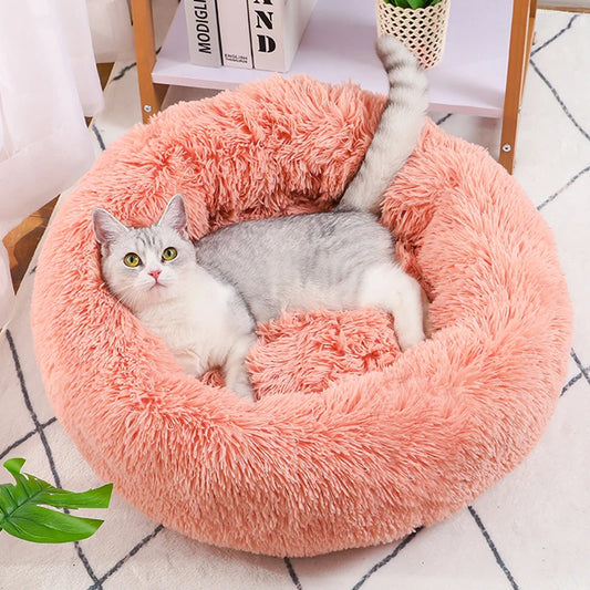 Calming Donut Bed for Dogs & Cats