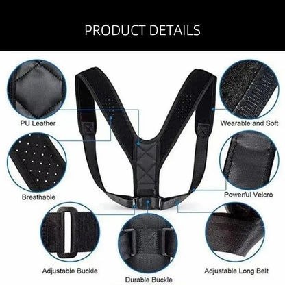 Adjustable Back Posture Corrector Belt